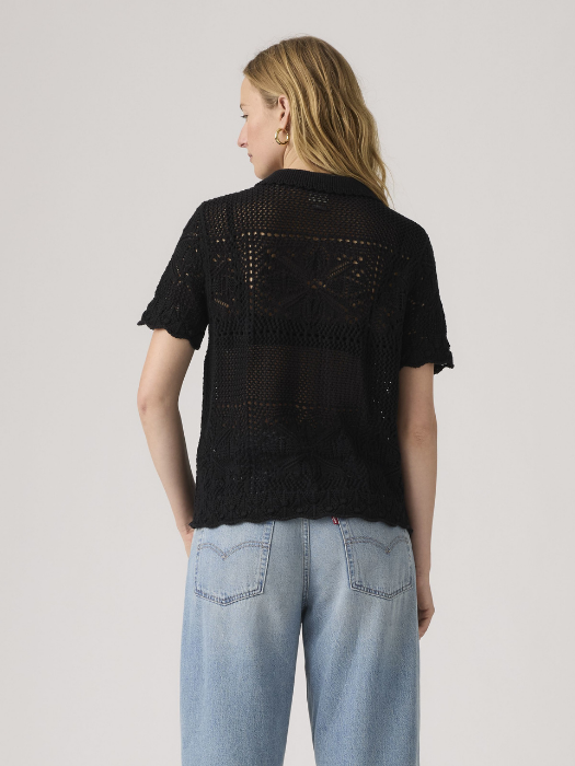 Camasa Cu Maneca Scurta Neagra Regular Femei [4]