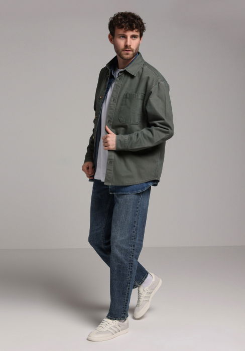 Camasa Gri Inchis Oversize Barbati [3]