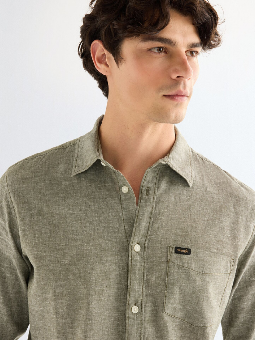 Мужская Рубашка Серая Regular [2]