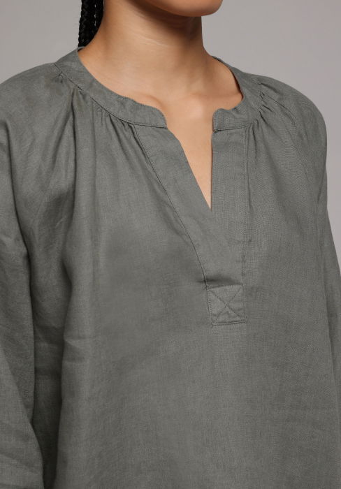 Женская Рубашка Хаки  [4]