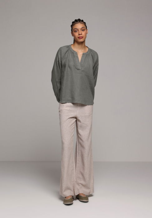 Женская Рубашка Хаки  [3]