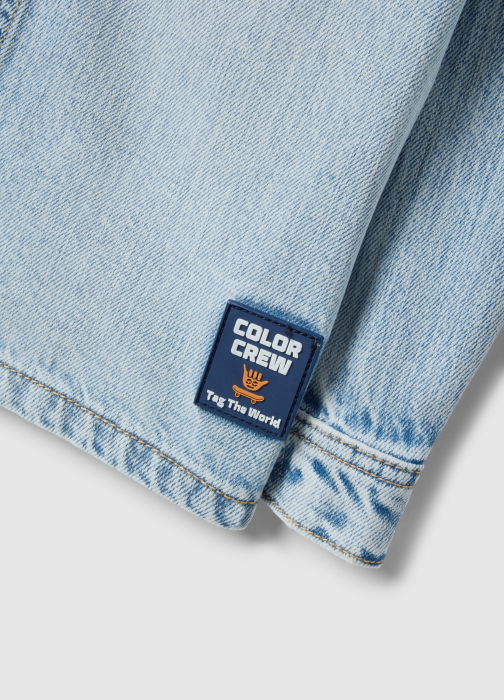 Рубашка С Длинным Рукавом Для Мальчиков Light Blue 3-10 Лет [3]