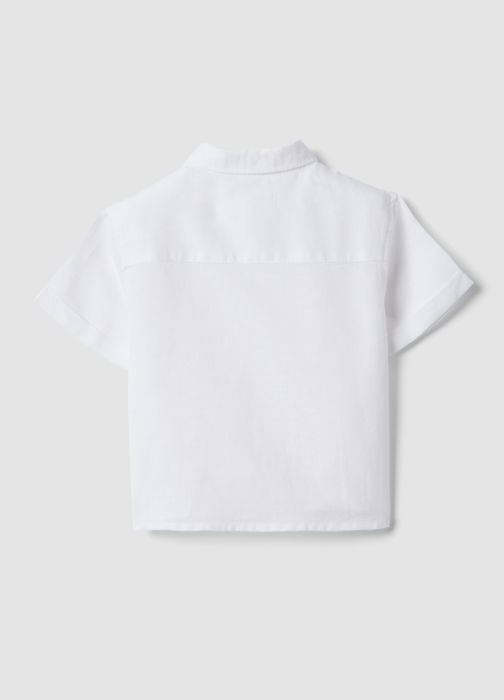 Camasa Maneca Lunga Optical White Baieti 9-36 Luni [2]