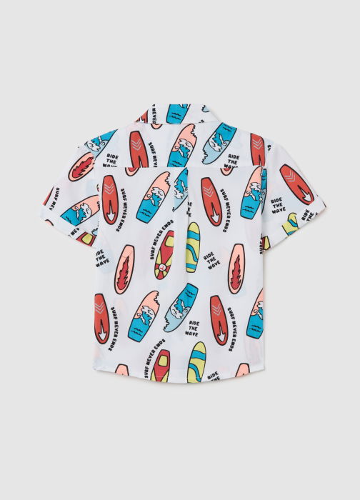 Рубашка С Коротким Рукавом Для Мальчиков Многоцветная 3-10 Лет [2]