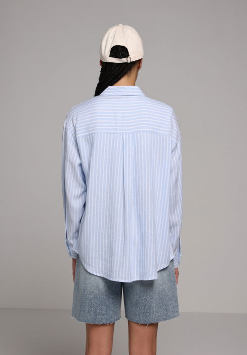 Женская Рубашка Голубая  [2]