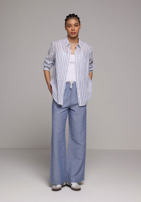 Женская Рубашка Синяя  [3]