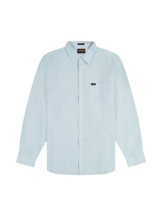 Мужская Рубашка Голубая Regular [6]