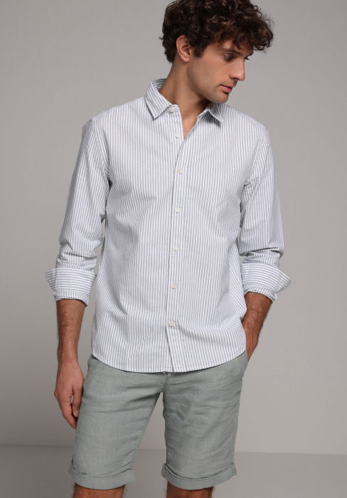 Мужская Рубашка Мятная Regular [2]