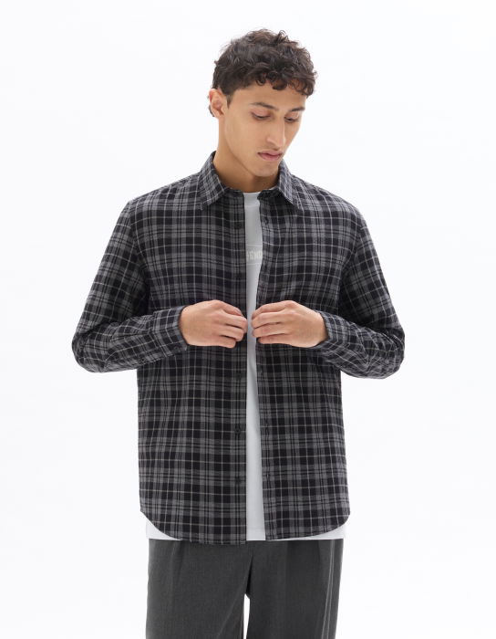 Мужская Рубашка Черная  [2]