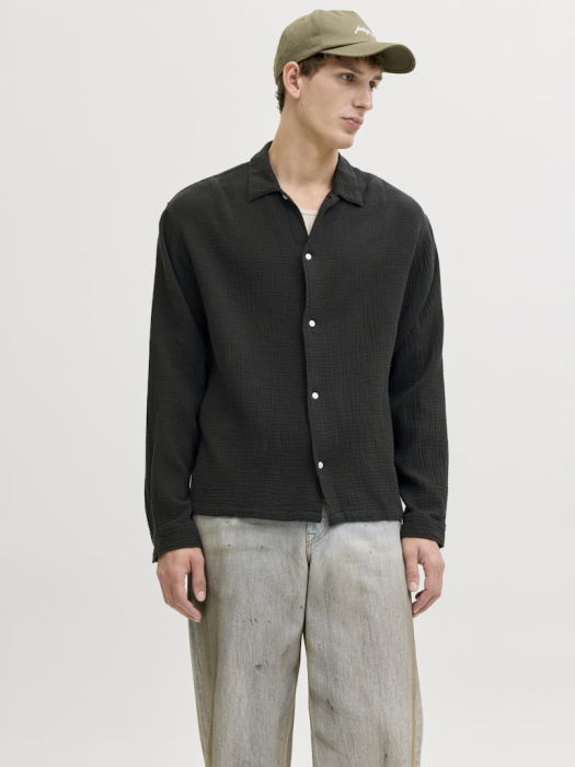 Мужская Рубашка Чёрная [3]