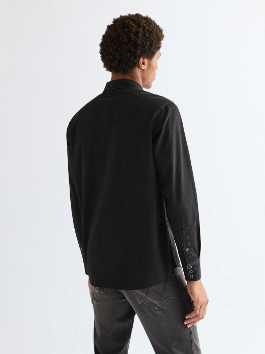 Camasa Neagra Regular Barbati [3]