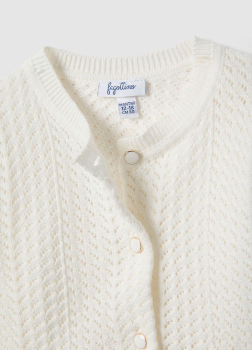 Кардиган Для Девочек Brilliant White 9-36 Месяцев [3]