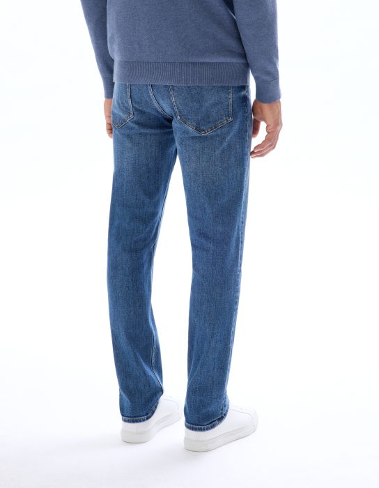 Celio Blugi Albastri Bottom Straight Barbati [3]