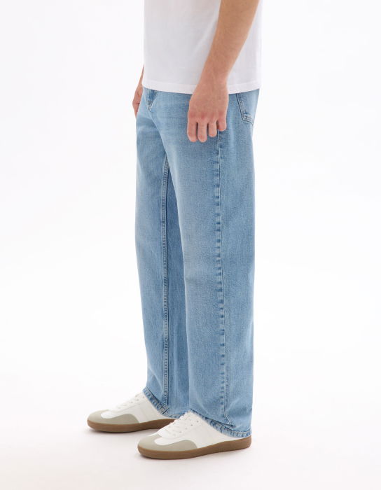 Celio Blugi Albastri Bottom Loose Barbati [4]