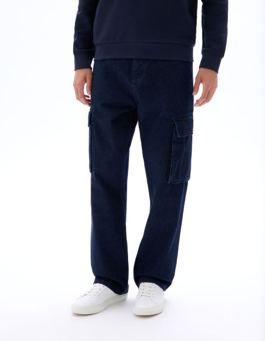 Celio Blugi Navy Bottom Cargo Barbati [2]
