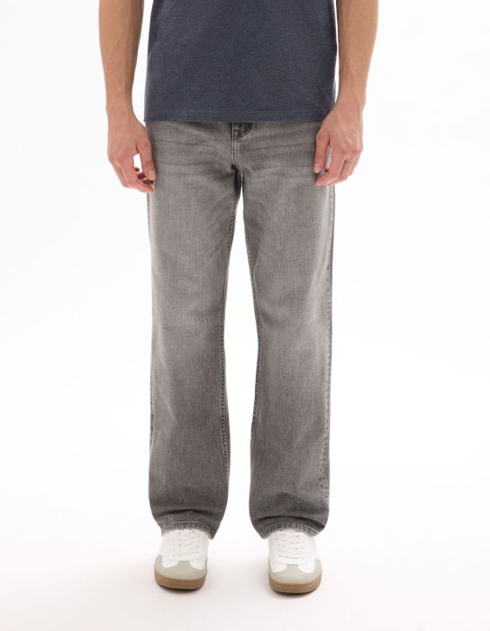 Celio Blugi Gri Inchis Bottom Loose Barbati [2]