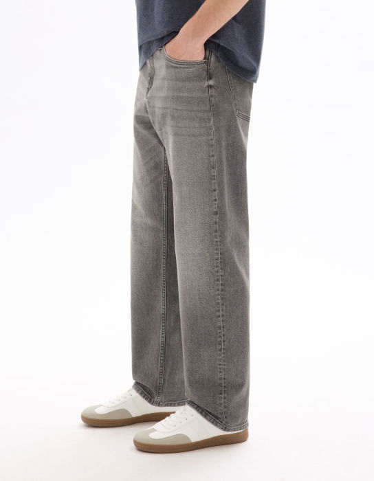 Celio Blugi Gri Inchis Bottom Loose Barbati [4]