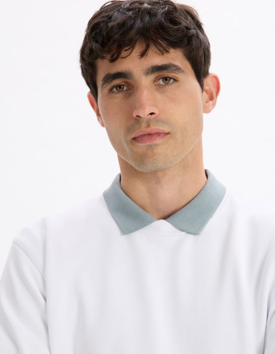 Celio Bluza Alba Regular Barbati [5]