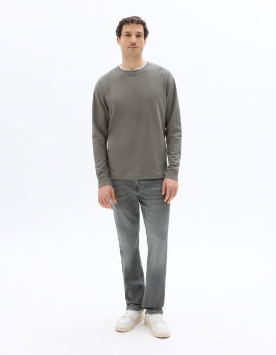 Celio Bluza Gri Inchis Oversize Barbati [2]