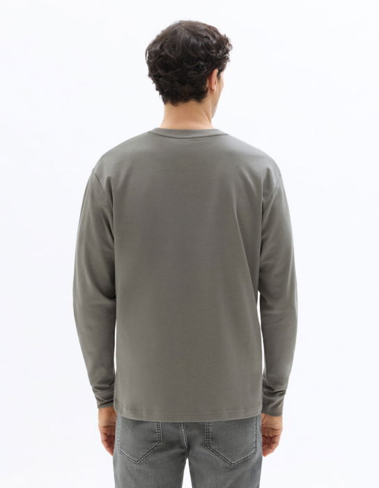 Celio Bluza Gri Inchis Oversize Barbati [3]