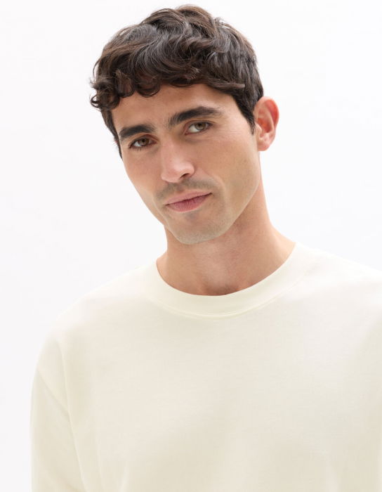 Celio Мужской Свитшот Кремовый Oversize [4]