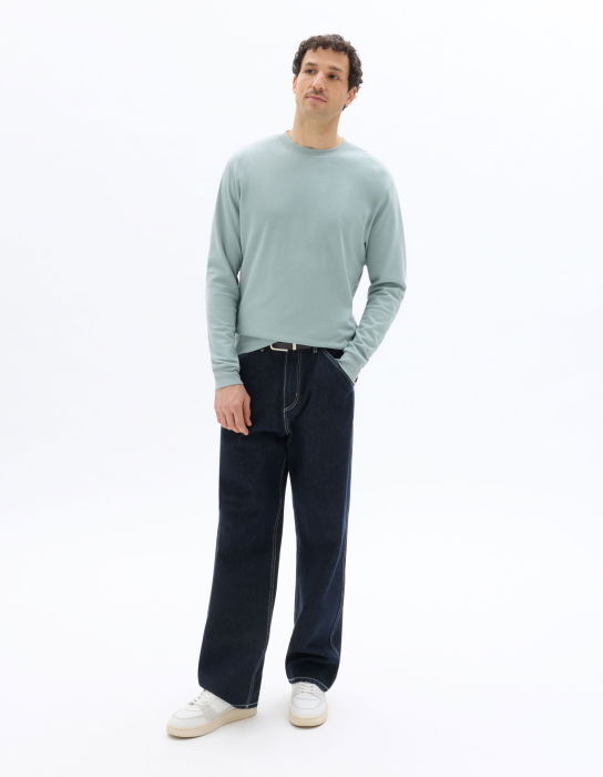 Celio Мужской Свитшот Светло-Синий Oversize [2]
