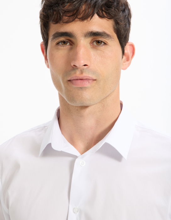 Camasa Alba Slim Barbati [4]