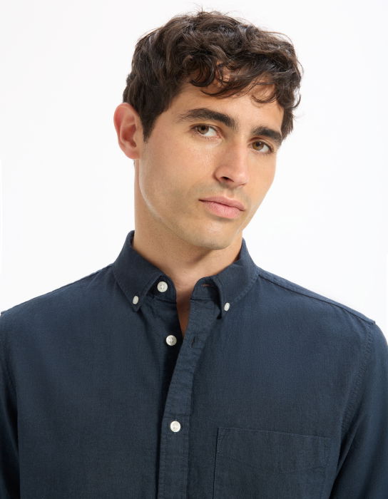 Celio Рубашка Dark Navy  [4]