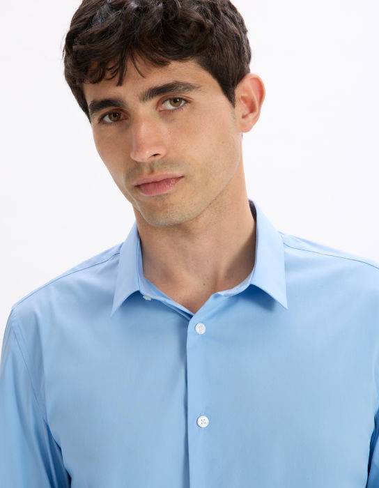 Celio Рубашка Blue 01 Slim [4]