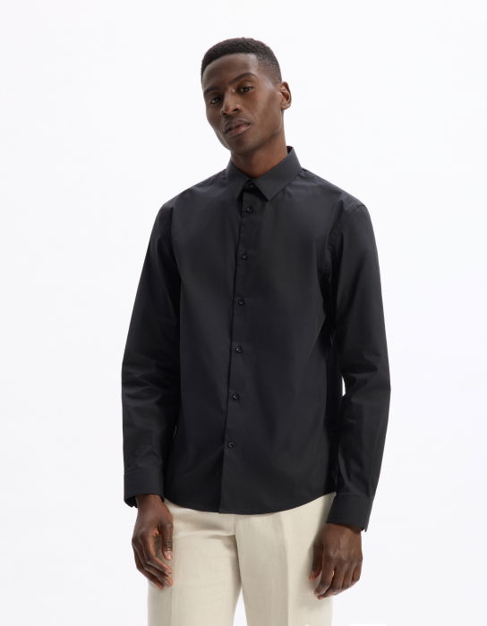 Celio Camasa Neagra Slim Barbati [2]
