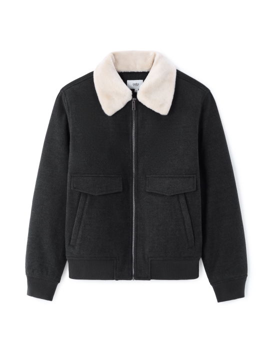 Celio Мужская Куртка Антрацит  [6]