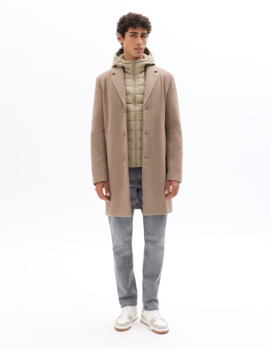 Celio Мужская Куртка Бежевый  [6]