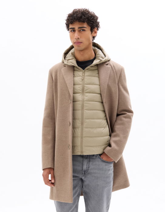 Celio Мужская Куртка Бежевый  [7]