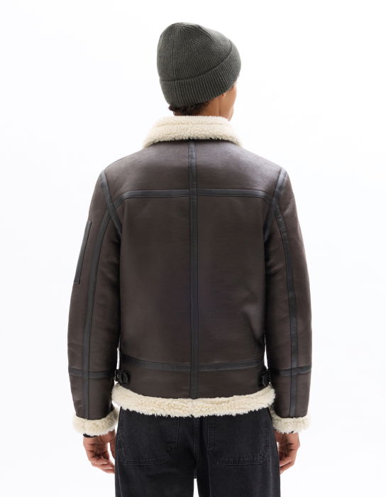 Celio Мужская Куртка Темно-Коричневый  [3]