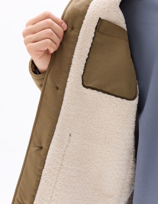 Celio Мужская Куртка Серо-Коричневый  [5]