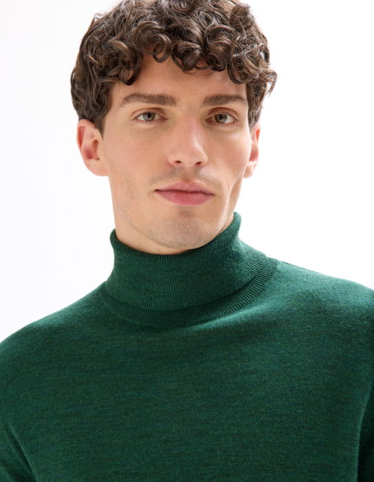 Celio Мужская Водолазка Темно-Зеленый  [4]