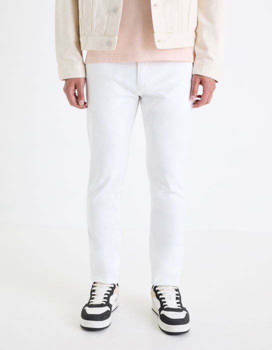Celio Pantaloni Albi Slim Barbati [3]