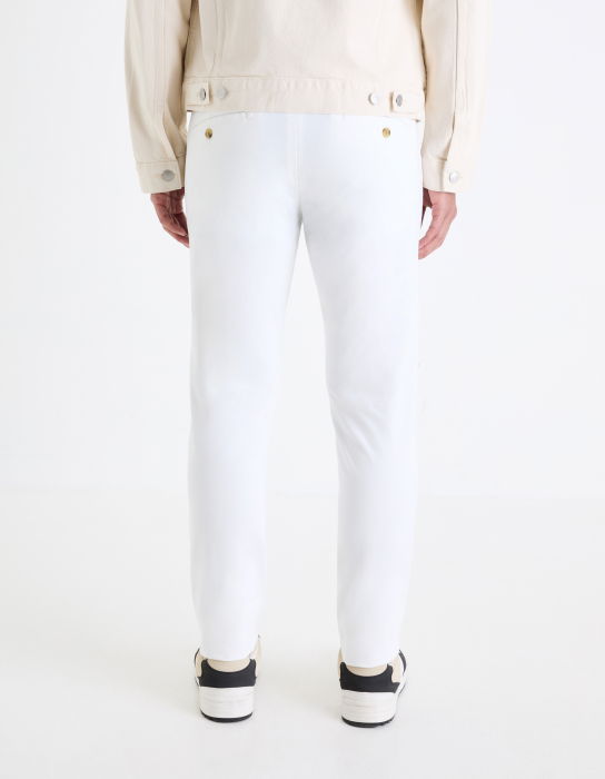 Celio Pantaloni Albi Slim Barbati [2]