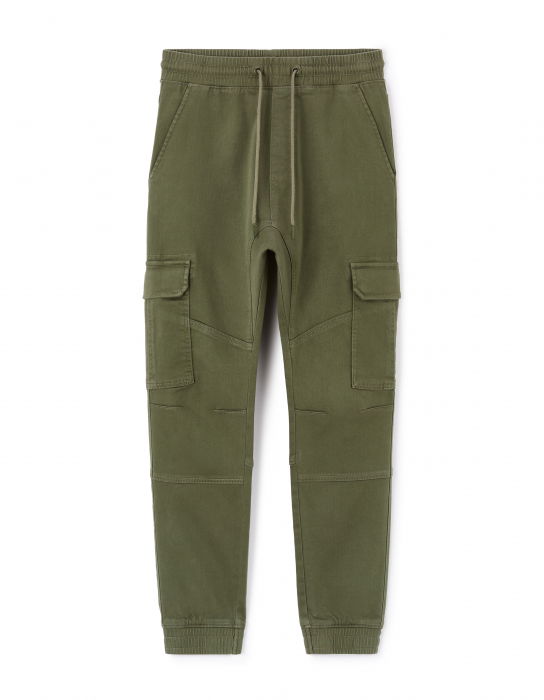 Celio Мужские Брюки Хаки Slim [1]