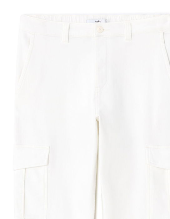 Celio Мужские Брюки Белые Straight [2]