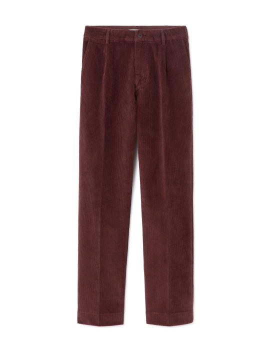 Celio Pantaloni Rosii-Visiniii Straight Barbati [6]