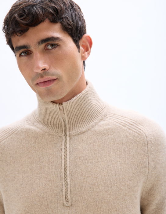 Celio Мужской Свитер Бежевый  [4]