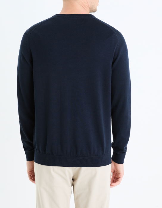 Celio Мужской Свитер Темно-Синий Regular [2]