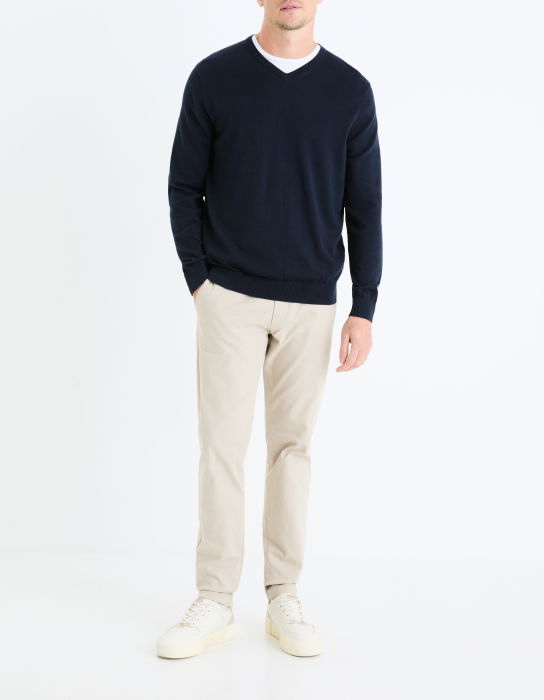 Celio Мужской Свитер Темно-Синий Regular [1]