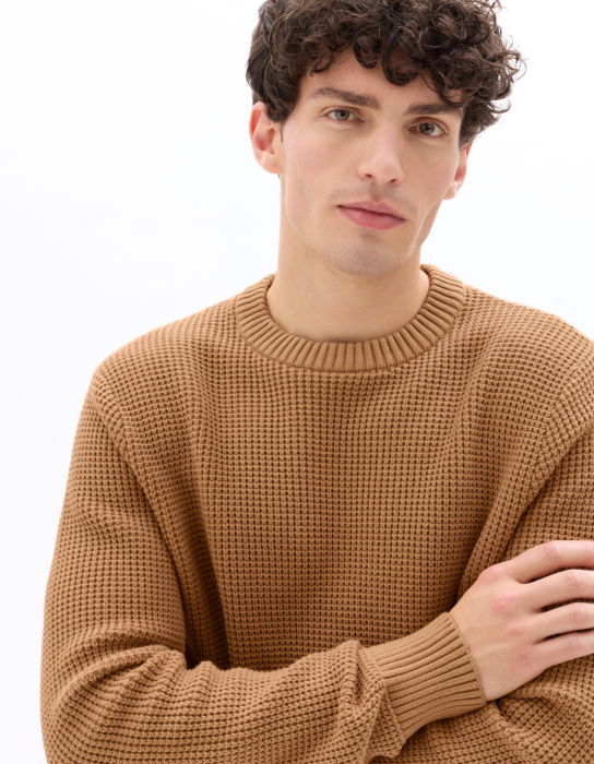 Celio Мужской Свитер Светло-Коричневый  [4]