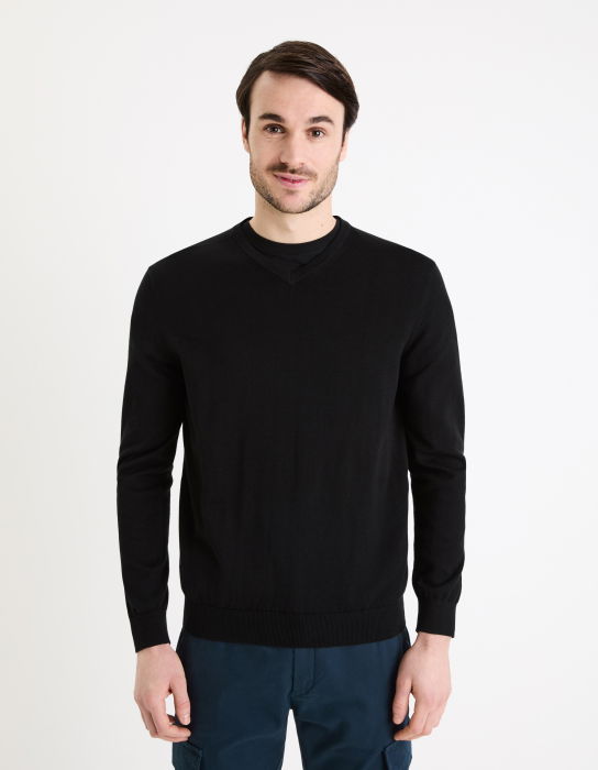 Celio Pulover Negru Regular Barbati [3]