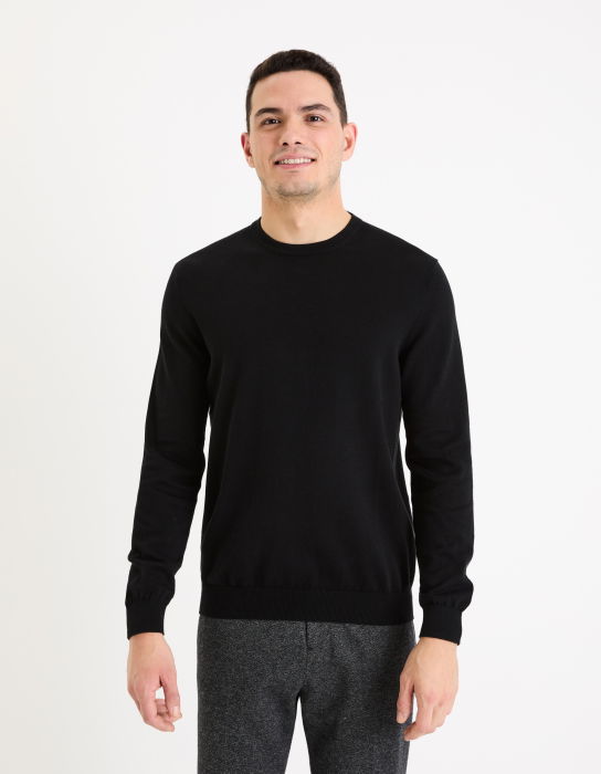 Celio Pulover Negru Regular Barbati [3]