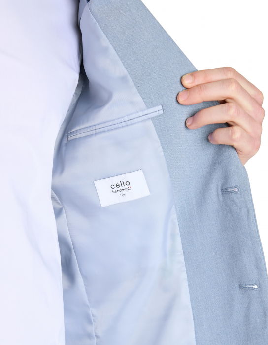 Celio Sacou Albastru Deschis Slim Barbati [4]