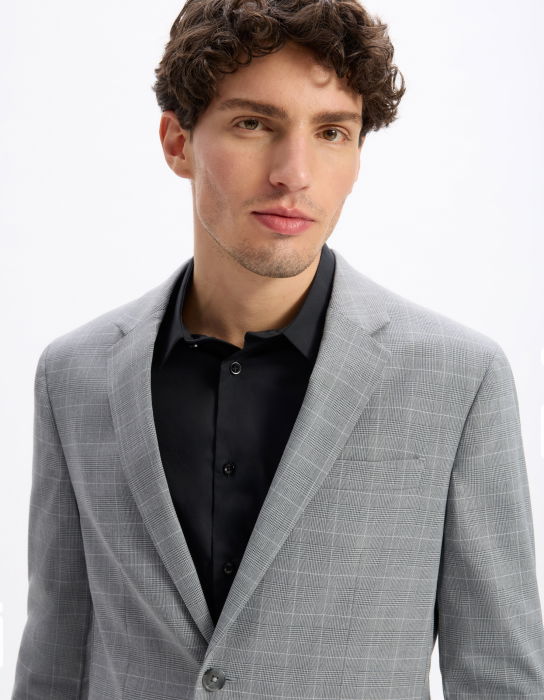 Celio Мужской Пиджак Светло-Серый [5]