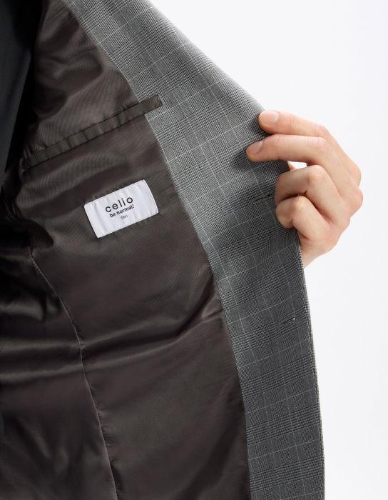 Celio Мужской Пиджак Светло-Серый [4]